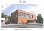 Ansicht Mensa und Turnhalle