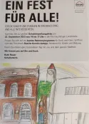 Plakat zur Einweihungsfeier